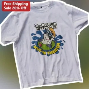 Cartoon Network Dive-In Theater Dexter's Laboratory Graphic Tee Retro 90s Cartoon Character Shirt available at our Los Angeles warehouse