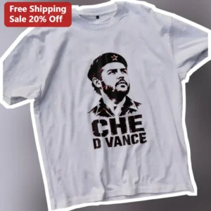 Che D Vance Tee Political Parody Mashup Graphic Shirt for Men Women available at our Los Angeles warehouse
