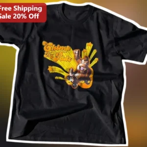 Chimp My Ride Tee Monkey D. Luffy Gear 5 Anime Parody Graphic T-Shirt for Men Women available at our Los Angeles warehouse