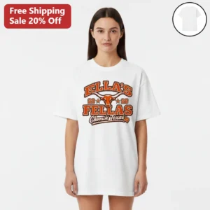 Choosin Texas Tee Ella Langley Longhorn Western Graphic Shirt Custom Name Personalized Gift for Coun available at our Los Angeles warehouse