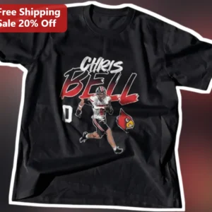 Chris Bell Football Player Graphic Tee Arizona Cardinals Fan Apparel available at our Los Angeles warehouse