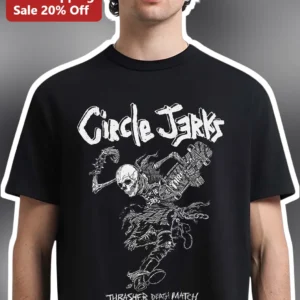 Circle Jerks Thrasher Death Match Punk Rock Band Graphic Tee available at our Los Angeles warehouse