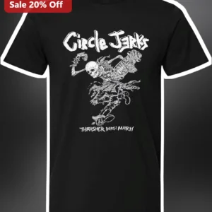 Circle Jerks Thrasher Death Match Skeleton Skateboard Graphic Tee available at our Los Angeles warehouse