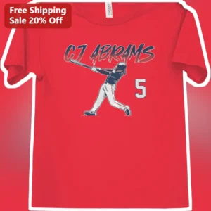 CJ Abrams Washington Nationals Baseball Player Graphic Tee Gift for Fans available at our Los Angeles warehouse