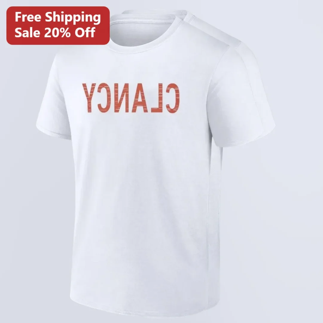 Clancy Mirrored Text Graphic Tee Twenty One Pilots Inspired — Los Angeles Clancy Mirrored Text Graphic Tee Twenty One Pilots Inspired Distressed Name Shirt Gift for Fans available at our Los Angeles warehouse