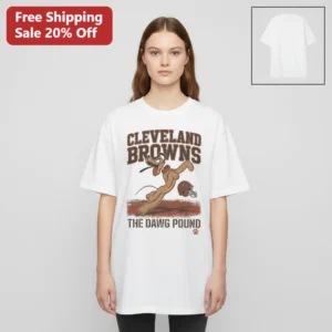 Cleveland Browns The Dawg Pound Pluto Football Tee, Vintage Game Day Gift for Browns Fans and Disney available at our Los Angeles warehouse