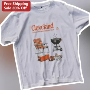 Cleveland Sunday Morning Breakfast Club Tee Est. 1944 Vintage Retro Graphic Shirt available at our Los Angeles warehouse