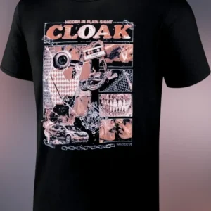 CLOAK Hidden In Plain Sight Grunge Collage Graphic Tee available at our Los Angeles warehouse
