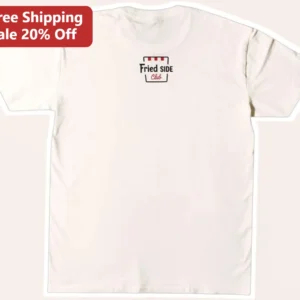 Club Tee Fried Side Club Graphic T-Shirt Casual Diner Style Apparel available at our Los Angeles warehouse