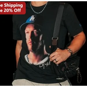 Cody Bellinger Tee LA Dodgers Baseball Fan Portrait Signature Shirt available at our Los Angeles warehouse