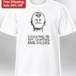 Counting Or Not Counting Aang Violence Meme Graphic Tee available at our Los Angeles warehouse