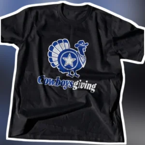 Cowboysgiving Tee Dallas Cowboys Thanksgiving Turkey Football Fan Graphic Shirt Gift available at our Los Angeles warehouse