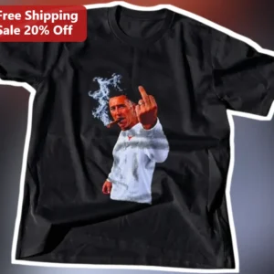 Cristiano Ronaldo Graphic Tee Funny Meme Shirt Edgy Football Fan Apparel available at our Los Angeles warehouse