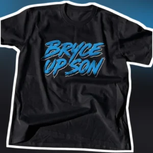 Custom Name Distressed Blue Typography Tee Personalized Grunge Streetwear Shirt Gift available at our Los Angeles warehouse