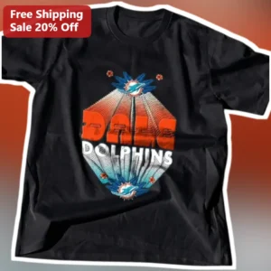 DALE DOLPHINS Miami Dolphins Retro Vintage Tee Hispanic Heritage Month NFL Fan Shirt available at our Los Angeles warehouse