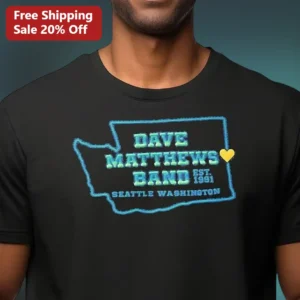 Dave Matthews Band EST. 1991 Seattle Washington Tee available at our Los Angeles warehouse