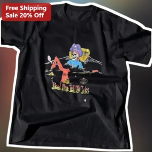 Dead Men Tell No Tales Vintage Pirate Skeleton Graphic Tee available at our Los Angeles warehouse