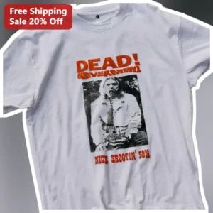 Dead! Nevermind Nice Shootin' Son Kurt Cobain Grunge Tee available at our Los Angeles warehouse