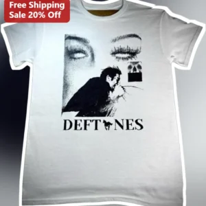 Deftones Vintage Grunge Aesthetic Graphic Tee Chino Moreno Alternative Rock Merch available at our Los Angeles warehouse