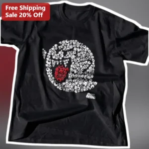 Dice and Skulls Number 9 Collage Tee Gothic Streetwear Graphic Shirt for Gamblers available at our Los Angeles warehouse