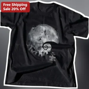 Disney The Nightmare Before Christmas Jack Skellington Tee Halloween Gothic Shirt available at our Los Angeles warehouse