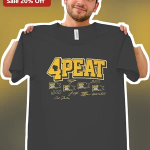 4PEAT Championship Victory Graphic Tee for Sports Fans available at our Los Angeles warehouse