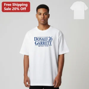 Donald Garrett 2026 Meet Me at the QB Football Tee, Funny Football Fan Gift for Game Day Season available at our Los Angeles warehouse