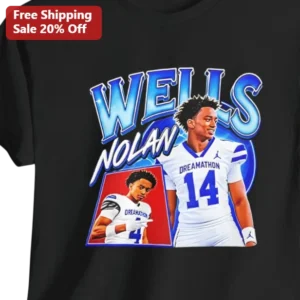 DREAMATHON Football Player Graphic Tee Custom Name Personalized Gift for Men available at our Los Angeles warehouse