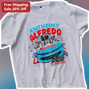 Dude Wipes Poopsicle NASCAR Fan Tee Anthony Alfredo Racing Gift available at our Los Angeles warehouse