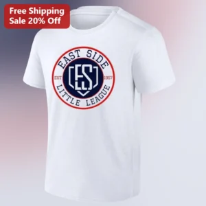 East Side Little League Est 1957 Tee, Vintage Youth Baseball Shirt Gift for Players, Coaches, Parent available at our Los Angeles warehouse