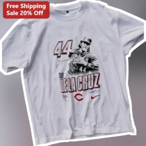 Elly De La Cruz #44 Cincinnati Reds Graphic Tee available at our Los Angeles warehouse