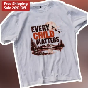 Every Child Matters Tee Orange Shirt Day Indigenous Awareness Vintage Sunset Graphic T-Shirt available at our Los Angeles warehouse