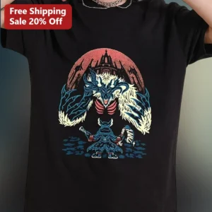 Fantasy Creature Graphic Tee Dark Gothic Castlecore Mythical Monster Art Shirt available at our Los Angeles warehouse