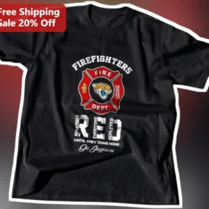 Firefighter Everyone Goes Home Red Shirt Tee available at our Los Angeles warehouse