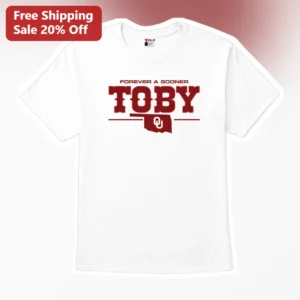 Forever a Sooner Custom Name Tee Oklahoma Sooners Alumni Gift Personalized OU Shirt available at our Los Angeles warehouse