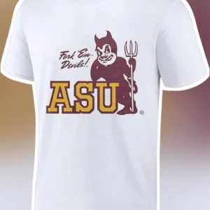 Fork 'Em Devils! ASU Sparky Sun Devil Vintage Graphic Tee available at our Los Angeles warehouse