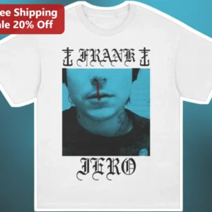 FRANK ZERO Tee Frank Iero My Chemical Romance MCR Punk Rock Graphic Shirt available at our Los Angeles warehouse