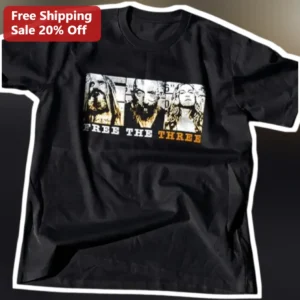 Free The Three Tee 3 From Hell Horror Movie Shirt Rob Zombie Devils Rejects Fan Merch Streetwear Gif available at our Los Angeles warehouse