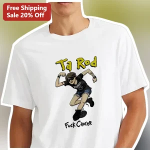 Fuck Cancer Tee Defiant Cartoon Caricature Graphic Shirt for Men Cancer Survivor Support Gift available at our Los Angeles warehouse
