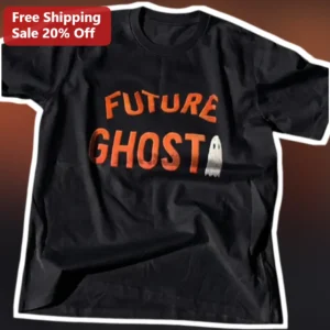 Future Ghost Tee Cute Spooky Halloween Shirt for Kids Toddlers available at our Los Angeles warehouse