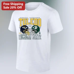 Gameday Showdown Toledo vs Michigan State September 4 2026 Tee, College Football Game Day Gift for R available at our Los Angeles warehouse