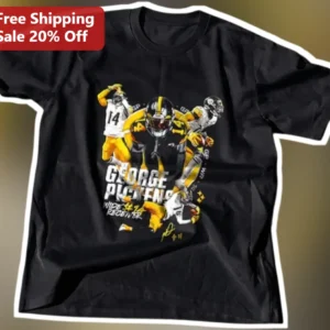 George Pickens Wide Receiver Dallas Cowboys NFL Fan Graphic Tee available at our Los Angeles warehouse