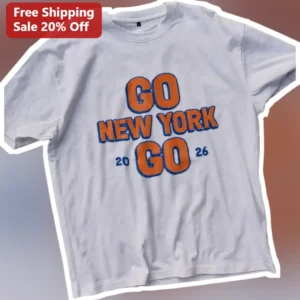 Go New York Go Tee Vintage Knicks Anthem Graphic Shirt for Men Women available at our Los Angeles warehouse