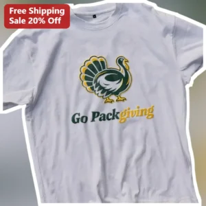 Go Packsgiving Tee Green Bay Packers Thanksgiving Shirt Game Day Gift available at our Los Angeles warehouse