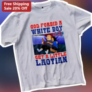 God Forbid A White Boy Get A Little Laotian King Of The Hill Bobby Hill Connie Graphic Tee available at our Los Angeles warehouse