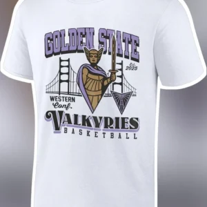 Golden State Valkyries Basketball Tee Western Conference Retro Sports Shirt available at our Los Angeles warehouse