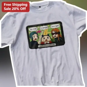 GPS Navigation Spy x Family Anime Parody Tee Funny Driving Gift for Men available at our Los Angeles warehouse