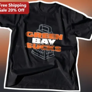 Green Bay Sucks Tee Chicago Bears NFC North Rivalry Shirt Funny Football Fan Gift available at our Los Angeles warehouse