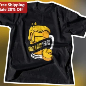 Green Bay Tears Purple Hailly Funny Packers Fan Graphic Tee available at our Los Angeles warehouse
