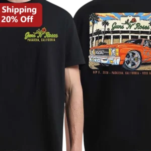 Guns N' Roses Pasadena Rose Bowl Stadium Vintage Concert Graphic Tee available at our Los Angeles warehouse